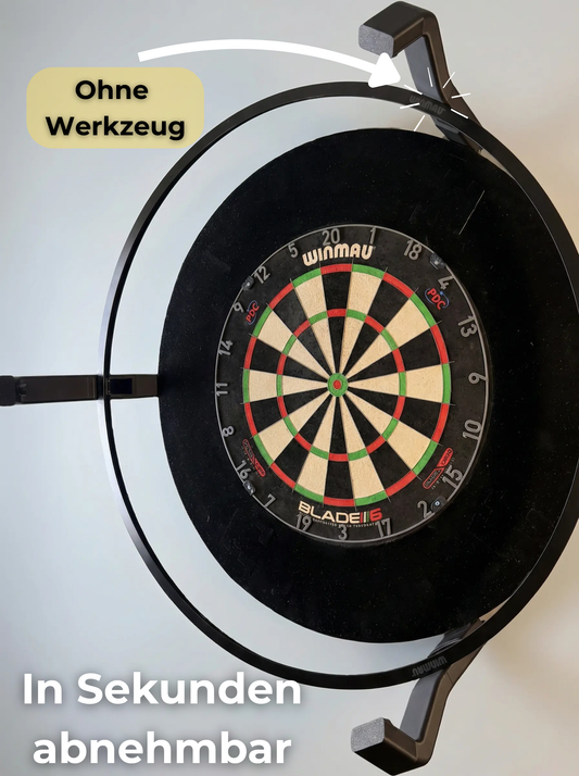 Autodarts Kamerahalter Set inkl Kameras abnehmbar ohne Werkzeug für Winmau